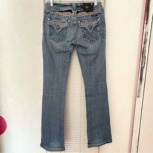 Miss Me Distressed Boot Cut Jeans
